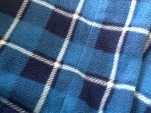My blue flannel robe...