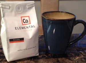 Purusha blend, from Elemental Coffee in OKC
