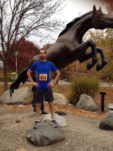 Pre-race:  me and the WMU Bronco
